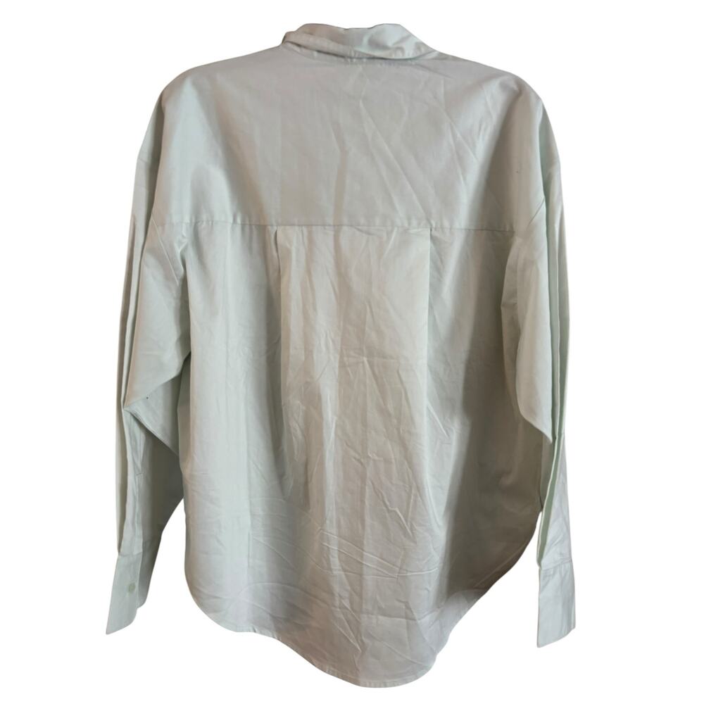 Express Poplin Embellished Boyfriend Portofino Button Up Shirt Medium NWOT - Picture 4 of 6